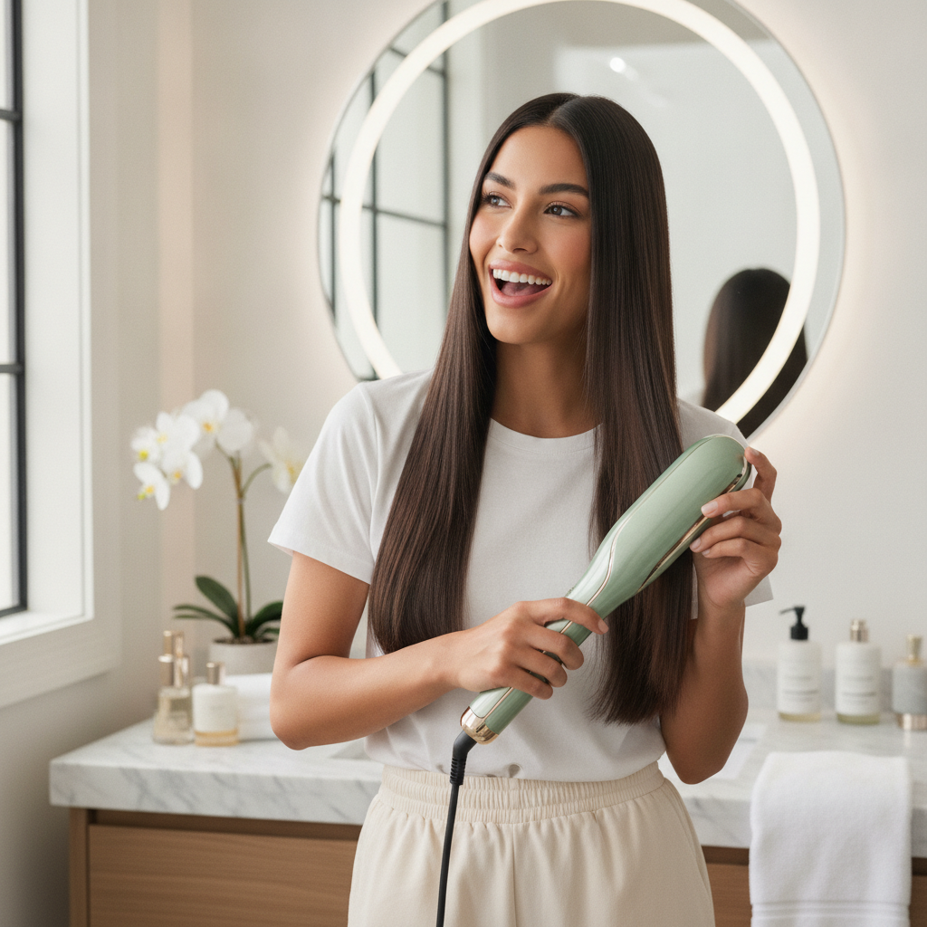 Combo de Belleza Capilar 4 en 1 - Secador + Plancha + Cepillo + Rizador